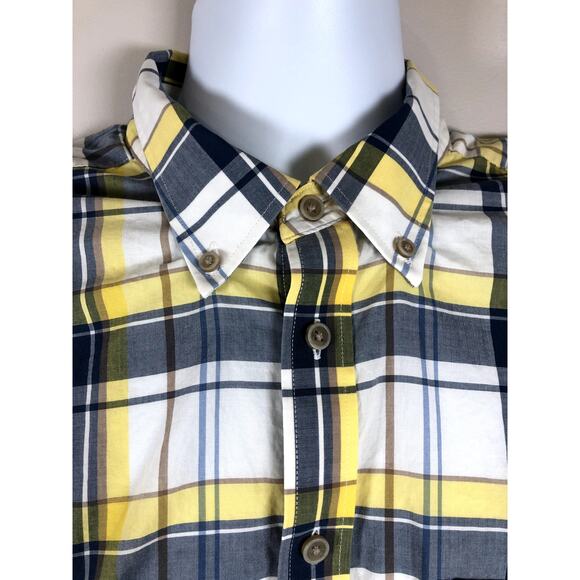Charles Tyrwhitt Weekend Men's Button Down Shirt Long Sleeve Size XL Yellow - Picture 4 of 13